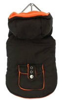 Brown Orange Fleece-Lined Bodywarmer