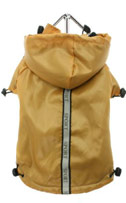 Gold Fleece-lined Chihuahua Raincoat