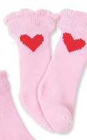 Heart Dog Socks (4 pk single heart)