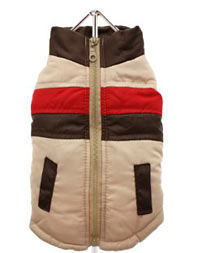 beige quilted gilet coats for dogs