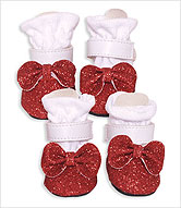 red chihuahua booties