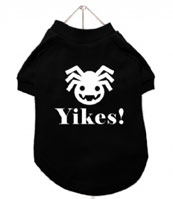 chihuahua clothes Halloween spider yikes t-shirt