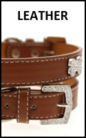 leather puppy collars