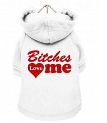 white dog sweatshirt for little dogs